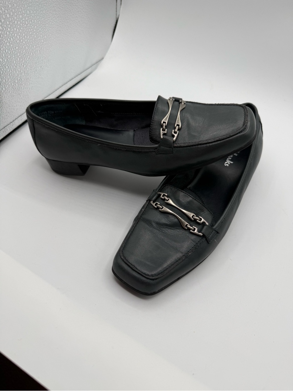 Clarks Juliet Echo Loafers Black Women’s Sz 7.5M